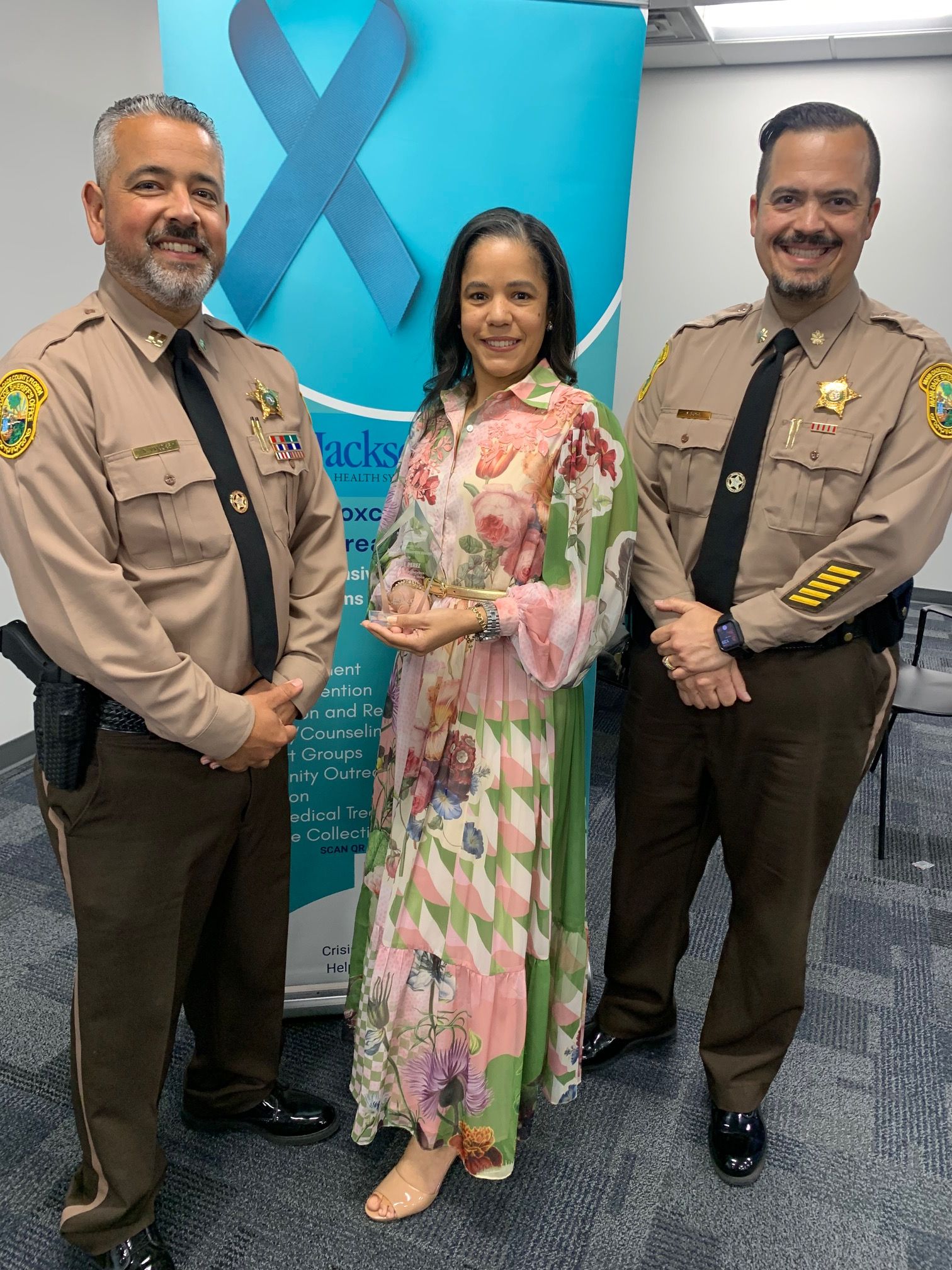 Advocacy Champion Award recipient Elke Perez of the Miami-Dade Sheriff's Office